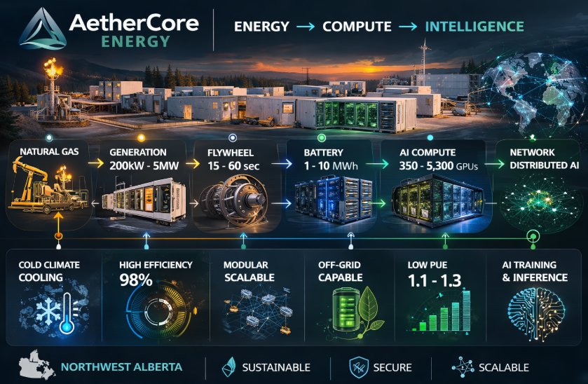 AetherCore Energy — Turning Natural Gas into AI Power